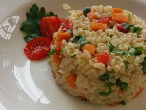 Arroz integral com vegetais