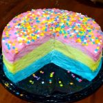 Bolo de algodão doce caseiro