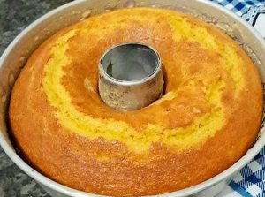 Bolo de cenoura com 1 ovo