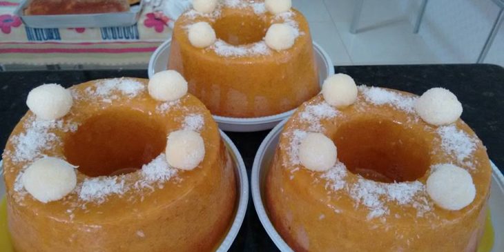 Bolo de laranja recheado