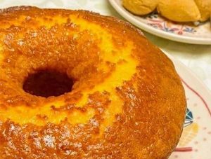 Bolo de laranja sem lactose