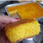 Bolo de milho com leite de coco