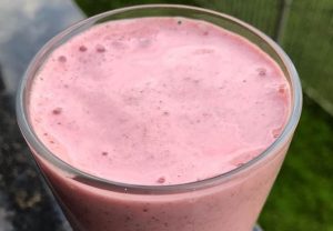 Smoothie de Banana e Morango