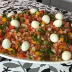 Vinagrete com ovo de codorna