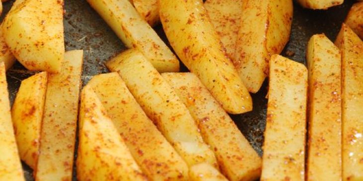 batata frita com alho tudo gostoso