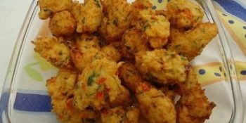 Bolinho de arroz com frango