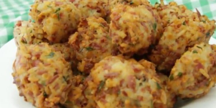 bolinho de arroz da Ana Maria Braga fácil crocante sequinho