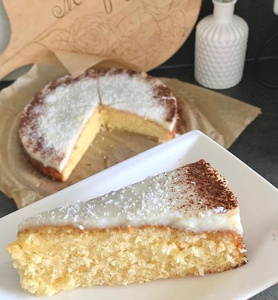 bolo de coco vegano sem glúten e lactose