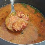 canjiquinha com calabresa na pressão tudo gostoso