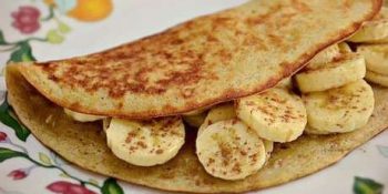Crepioca de banana com queijo