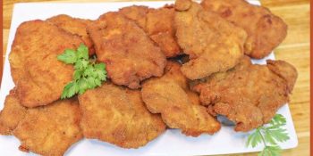 frango empanado com farinha de rosca