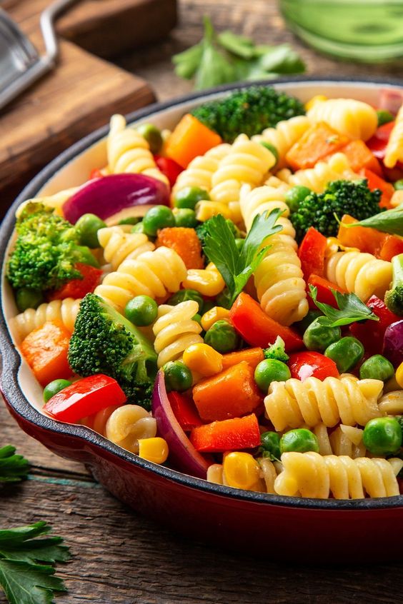 macarronada de legumes tudo gostoso