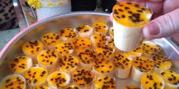 Mousse de maracujá no copinho
