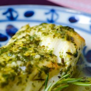 peixe ao molho de ervas tudo gostoso