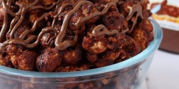Pipoca doce de nutella