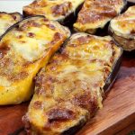 Berinjela recheada na airfryer
