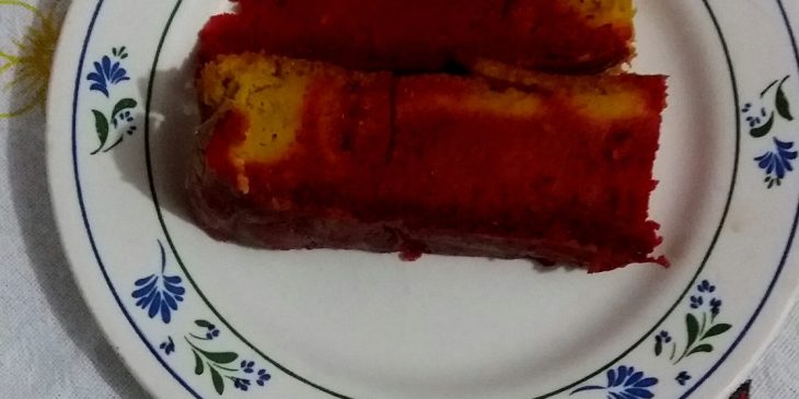 Bolo de cenoura com beterraba