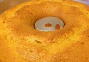 Bolo de cenoura com sucralose