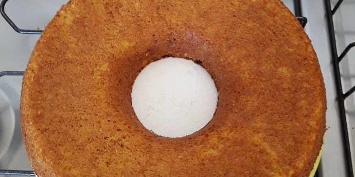 Bolo de cenoura com sucralose