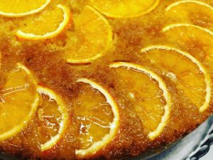 Bolo de laranja invertido