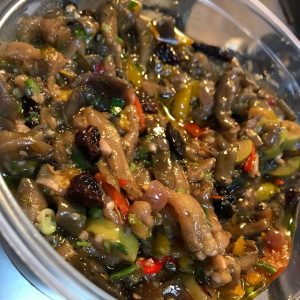 Caponata de berinjela italiana