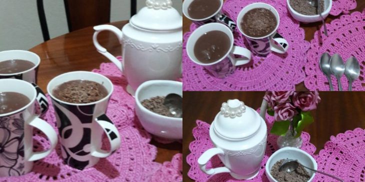 Chocolate quente com creme de leite