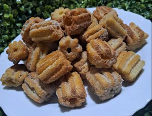 Churros com doce de leite