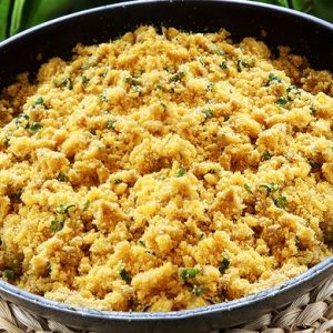 Farofa de casca de bana tudo gostoso Farofa de casca de banana