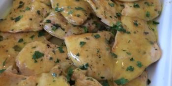 Filé de frango com mostarda e mel