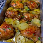 Frango com mel e mostarda no forno