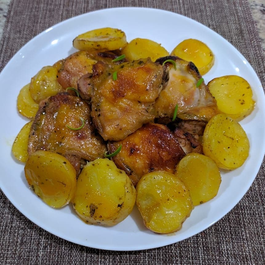 Frango com mostarda e mel