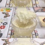 Mousse de coco com leite de coco simples cremoso