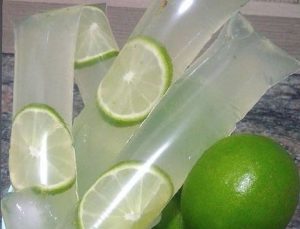 Sacolé de caipirinha