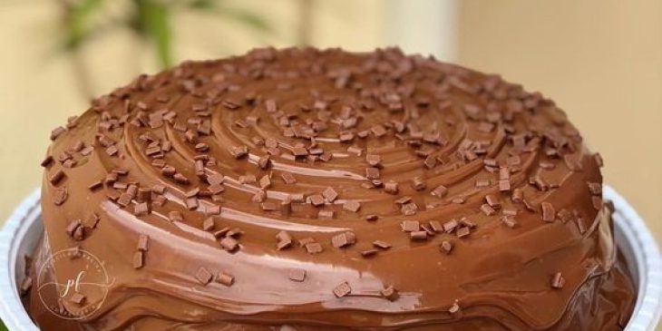 bolo de chocolate sem ovos tudo gostoso