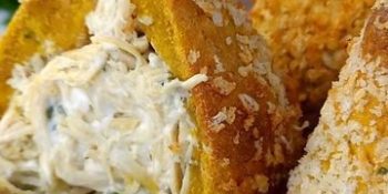 Coxinha de abóbora com farinha de aveia