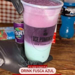Drink Fusca azul gourmet com corote