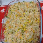 macarronese com frango desfiado tudo gostoso