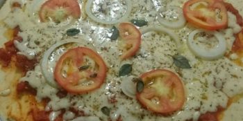 Pizza de liquidificador de carne