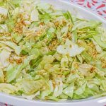 repolho rasgado ao alho e óleo