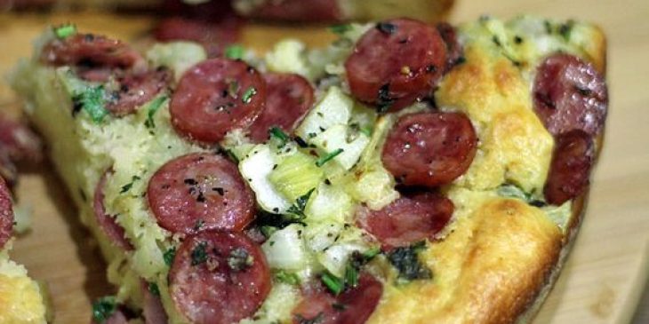 Torta de calabresa de Carnaval simples demais