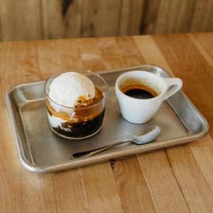 Affogato de café