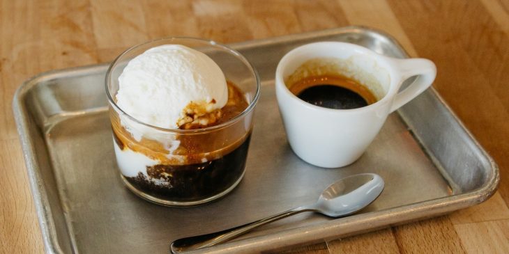 Affogato de café