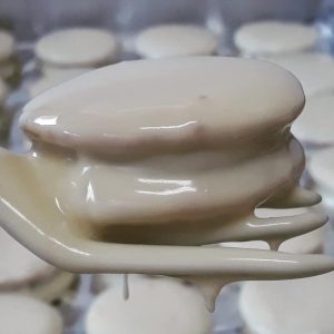 Alfajor de chocolate branco