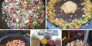 Arroz carreteiro com queijo