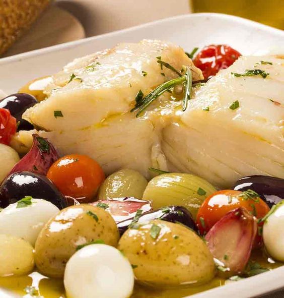 Bacalhau de forno tudo gostoso