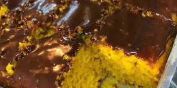 Bolo de cenoura para o vovô porque ele merece o melhor