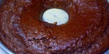 Bolo de chocolate com 1 ovo