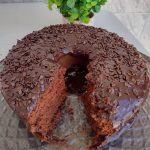 Bolo de chocolate de Dia da Mulher