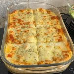 Lasanha de carne moída e frango