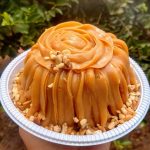 Mini vulcão de doce de leite